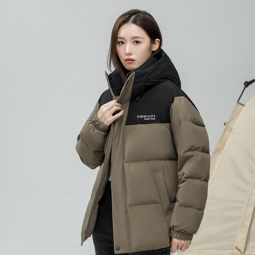 麦壳2024年秋冬新款情侣格纹连帽羽绒服MK02556 新国标鸭绒(绒子含量90%)【3-7 发货】 商品图5