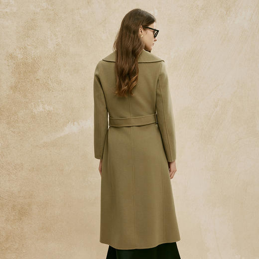 PH925斯尔丽斯尔丽24冬季新款双面羊毛大衣正肩修身大翻领显高显瘦大衣 商品图4