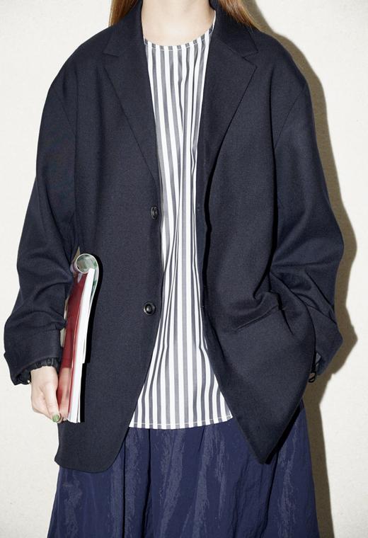 ECOLE DE CURIOSITES 单排扣oversize休闲西装​​(全内衬) 商品图0