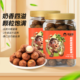 新农哥奶香味品质夏威夷果500g*2罐健康饱满坚果零食