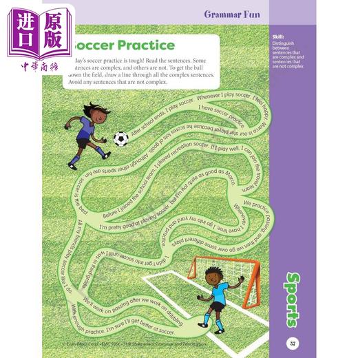 【中商原版】技能铅笔刀 语法与标点 六年级 Skill Sharpeners Grammar and Punctuation Grade 6 英文原版 小学课程 教材教辅 商品图4