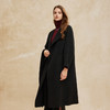 PH944斯尔丽24新款双面呢直身配围巾韩版大气廓形显瘦中长羊毛大衣 商品缩略图8
