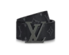 LOUIS VUITTON Initiales双面平滑扣 皮带男款黑色宽4cm 商品缩略图0