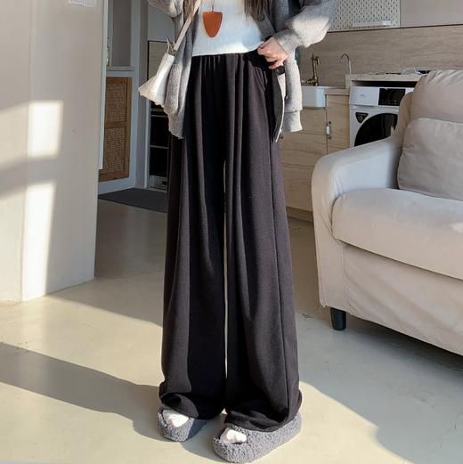  加绒羚羊绒山本裤 高腰阔腿版型 恒温科技 质感有型 显高显瘦 商品图3