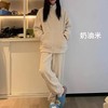 简约保暖家居服套装女秋冬双面加绒加厚睡衣秋季珊瑚绒长袖两件套学生潮流新款睡衣可外穿家居服 商品缩略图0