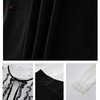 司歌蕾丝立领长袖连衣裙秋复古黑白裙A901178X 商品缩略图3