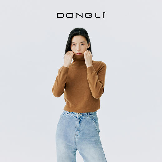 东黎 • 山羊绒女士秋冬高领套衫  17LS002 商品图2