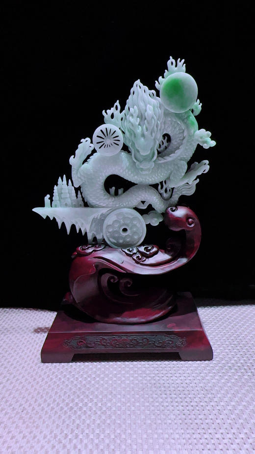 620479翡翠摆件 【神龙护主 龙腾盛世】 商品图4