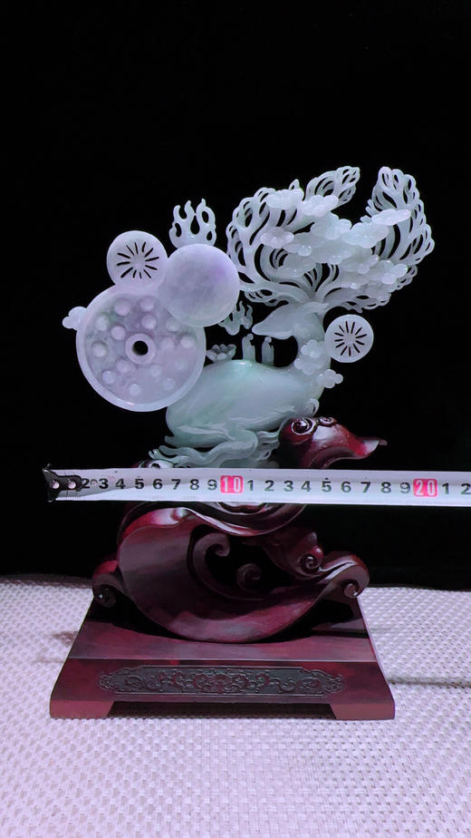620480翡翠摆件 【鹿鸣蝉音】 商品图2