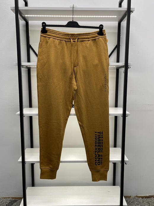 Timberland/添柏岚 男士春秋加绒印花LOGO系带束脚卫裤休闲长裤 商品图1