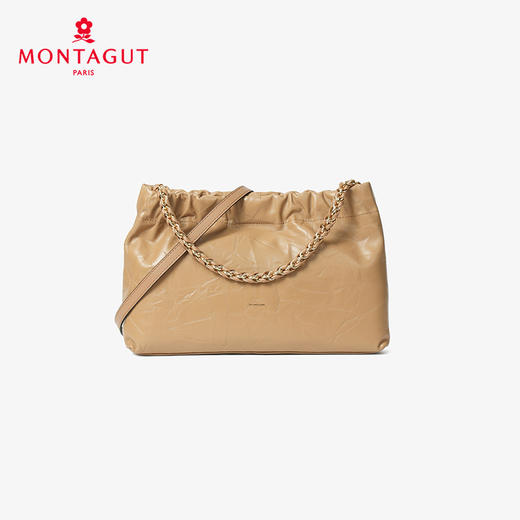 法国梦特娇秋冬新品高级头层牛皮手提斜挎包 商品图5