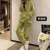 简约保暖家居服套装女秋冬双面加绒加厚睡衣秋季珊瑚绒长袖两件套学生潮流新款睡衣可外穿家居服 商品缩略图1