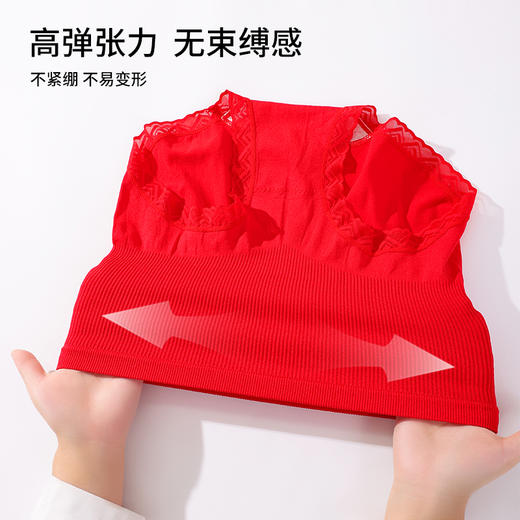 雅黛丽红内裤女本命年高腰收腹提臀短裤全棉底裆透气三角裤头女 商品图4