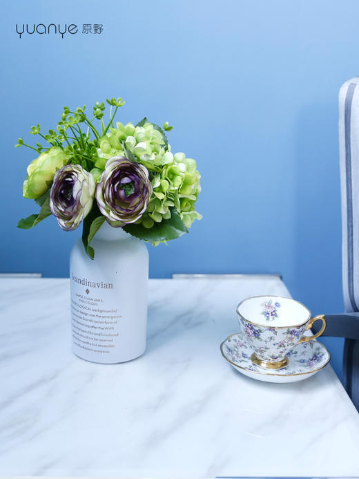 玫瑰仿真花假花海芋花餐桌摆花室内家居客厅轻奢装饰花摆设摆件 商品图5