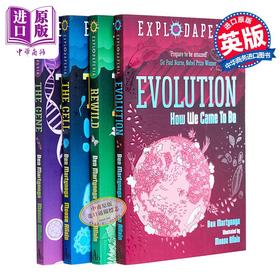 【中商原版】爆炸百科系列4本套 Explodapedia 基因 细胞 回归自然 进化 英文原版 Ben Martynoga