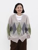 LIVINGTOWN/LT菱形格毛衣开衫 商品缩略图2