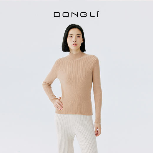 东黎 • 山羊绒女士秋冬基础款半高领套衫 20S31 商品图8