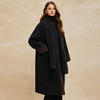 PH942斯尔丽2024秋冬新款双面双色搭配围巾大廓形时尚中长款羊毛大衣 商品缩略图2
