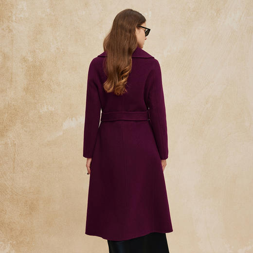 PH925斯尔丽斯尔丽24冬季新款双面羊毛大衣正肩修身大翻领显高显瘦大衣 商品图1