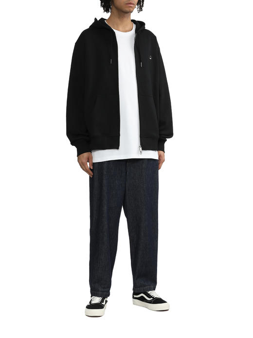 卡哈特 WIP 2024秋冬新款 纯色双拉链经典刺绣小标连帽开衫外套 Z-12057 商品图5