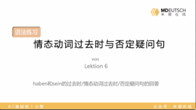 6. 情态动词过去时与否定疑问句