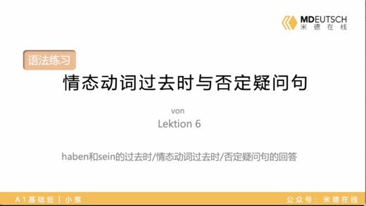 6. 情态动词过去时与否定疑问句 商品图0