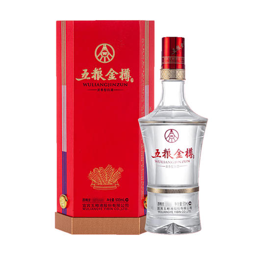 【整箱立减75】五粮液 五粮金樽红六棱 42度或52度 浓香型白酒 500ml单瓶 500ml*6瓶整箱 商品图0