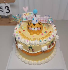 小老虎-立体奶油霜卡通小动物