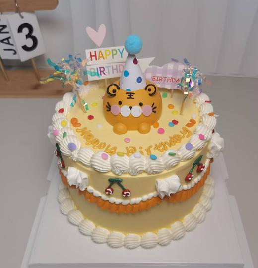 小老虎-立体奶油霜卡通小动物 商品图0