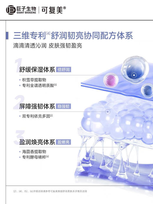【海关监管】可复美-柔肤水-补水保湿修护敏感平衡舒缓500ml-会员5折 商品图2