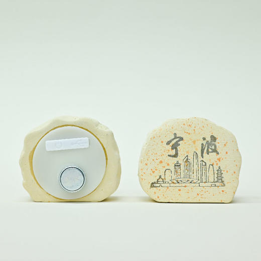 羽诗制造出品 宁波皂石发光冰箱贴创意手工家居饰品纪念文创 商品图3