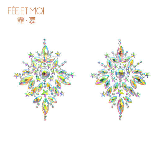 【情趣内衣】霏慕 欧美辣妹风仿钻亮闪诱人乳贴7624 商品图6