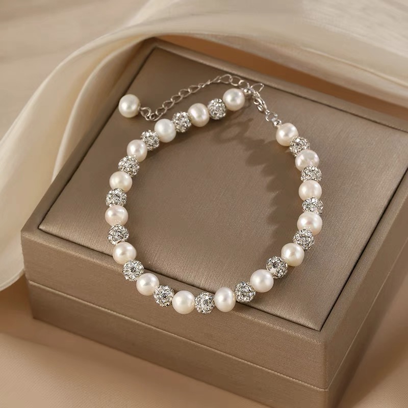 银淡水天然珍珠手链