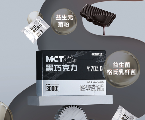 70%巧克力｜哥本优选·生酮饮食 MCT黑巧克力 70%可可含量 香醇丝滑 0蔗糖添加 一片约31大卡❗怪兽商城专属