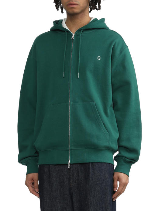 卡哈特 WIP 2024秋冬新款 纯色双拉链经典刺绣小标连帽开衫外套 Z-12057 商品图0