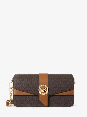 【精品】MICHAEL KORS 中号老花单肩包