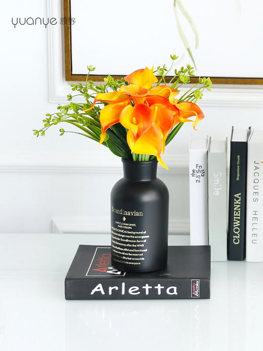 手感保湿马蹄莲仿真花假花海芋花餐桌摆件室内客厅家居装饰花摆设 商品图1