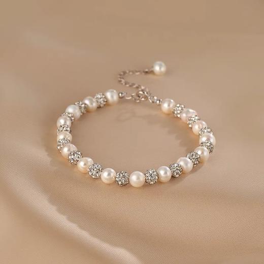 银淡水天然珍珠手链 商品图2