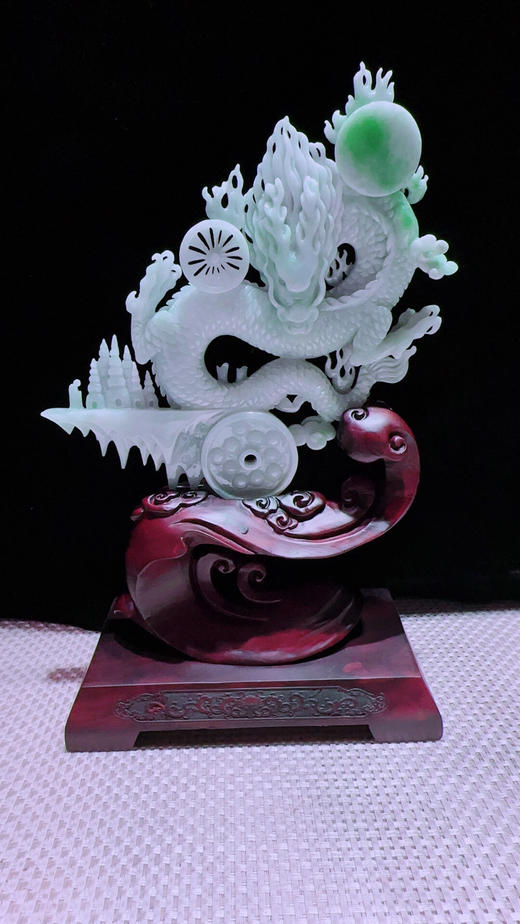 620479翡翠摆件 【神龙护主 龙腾盛世】 商品图3