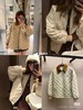 Miumi*/缪谬 菱形格纹轻薄款棉衣灯芯绒领外套 商品缩略图0