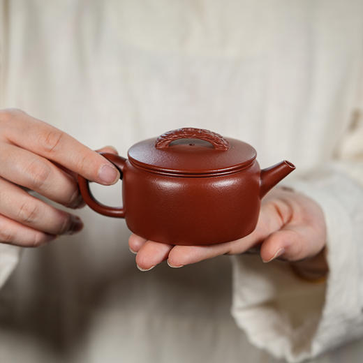 龙德堂陶艺 汤宣武制 《云瓦》150cc 原矿大红袍 (库存请咨询客服) 商品图0