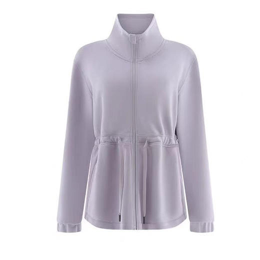 哈瓦塔砂洗抽绳收腰时尚风衣H34120 商品图10