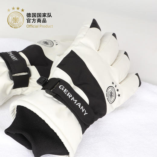 【官方正版】德国国家队 | 白色运动手套户外运动防水防滑防寒保暖牛津布加绒棉球迷用品 商品图2