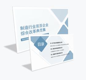 案例研习 | 制造行业双百企业综合改革典范集-2024