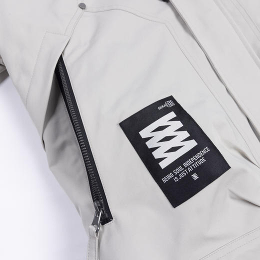 【新品上新】HX 冬季短款带帽棉服经典款S112444391101 商品图3