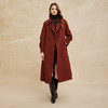 PH952斯尔丽24新款羊毛高支双面呢翻领直身显瘦通勤双排扣长款大衣 商品缩略图3