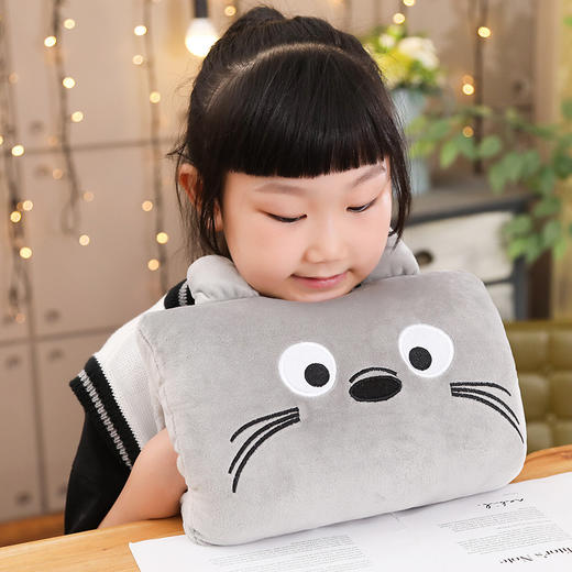 【卡通暖手抱枕】插手毛绒可爱捂手枕靠垫午睡枕头学生教室宿舍办公室冬天。ry 商品图4