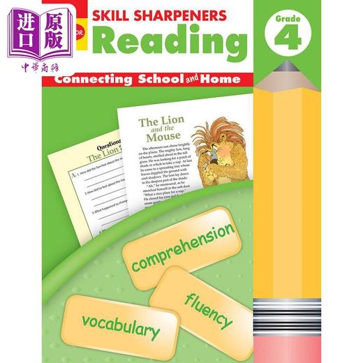 【中商原版】技能铅笔刀 阅读练习册 四年级 Skill Sharpeners Reading Grade 4 英文原版 儿童教材教辅 小学课程 进口读物 商品图0