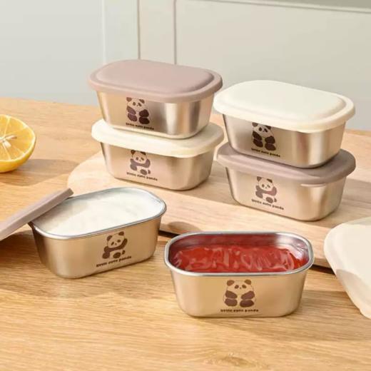 【PONEL派能mini熊猫调料盒】💕某宝68元/个可以重复使用的，✅超实用‼ ✅多种调料轻松分装 ✅加大容量每个有110ml ✅自带密封盖方便携带 商品图1