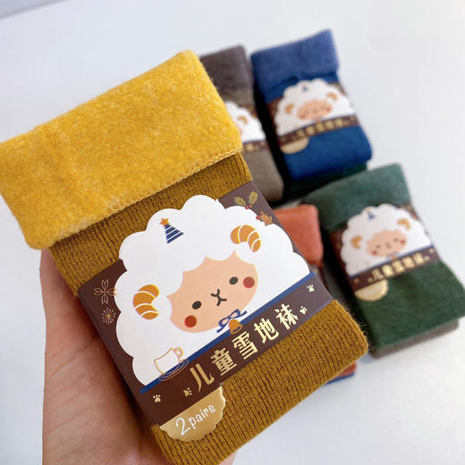 🌸【独家高品质山羊绒雪地袜‼️】💰29.9元10双！👊加绒加厚精梳棉！蓄热锁温！💕零下脚丫也能暖乎乎️🔥 🔹精梳棉彩棉面料，健康环保穿得放心  商品图5
